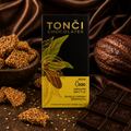 12x 30g- TONČI 80% Sesame Brittle Dark Chocolate | Single-Origin Grenada Chocolate