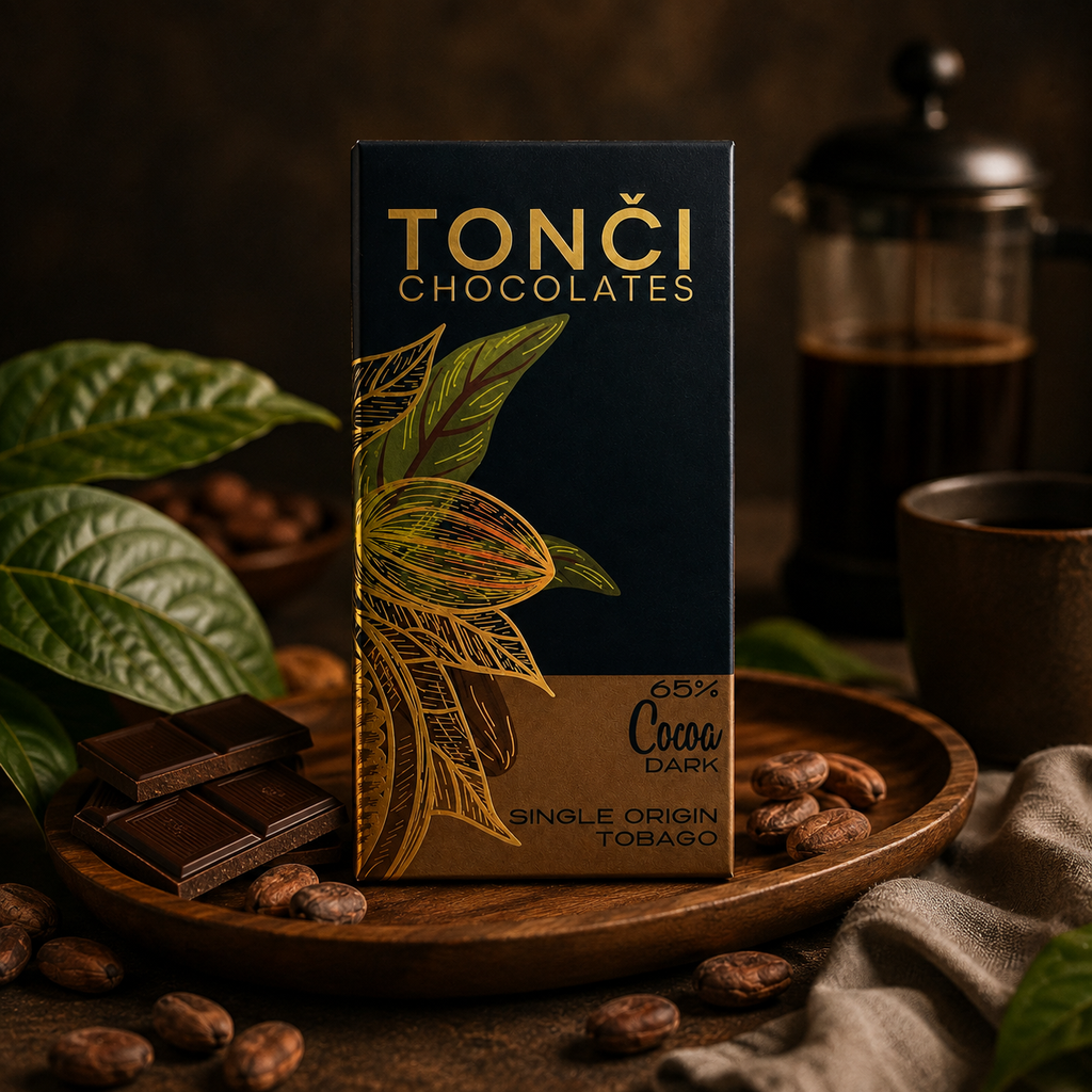 12x30g TONČI 65% Dark Chocolate | Single-Origin Ancient Tobago Cacao