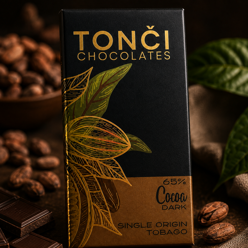 12x30g TONČI 65% Dark Chocolate | Single-Origin Ancient Tobago Cacao