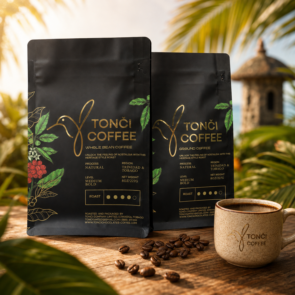 TONČI Premium Coffee | Caribbean Roasted Coffee Blend from Trinidad | 227 g